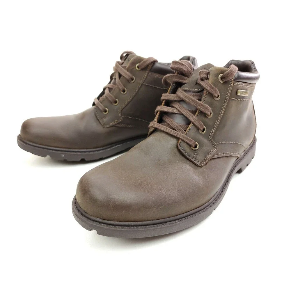 Rockport Men’s Rugged Bucks Waterproof Boot, Size 8 M Brown